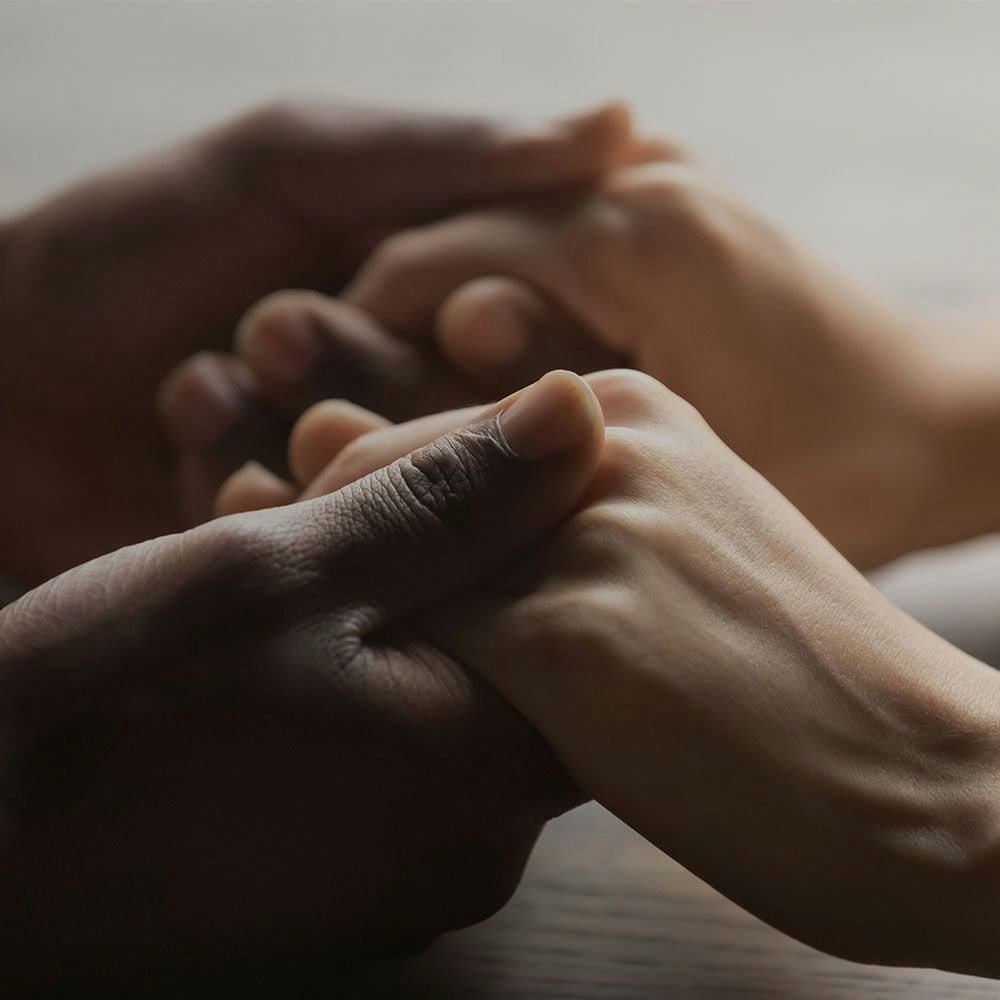 People holding hands