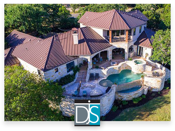 image of a mansion with a pool