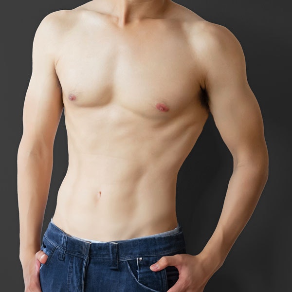 Man's bare torso