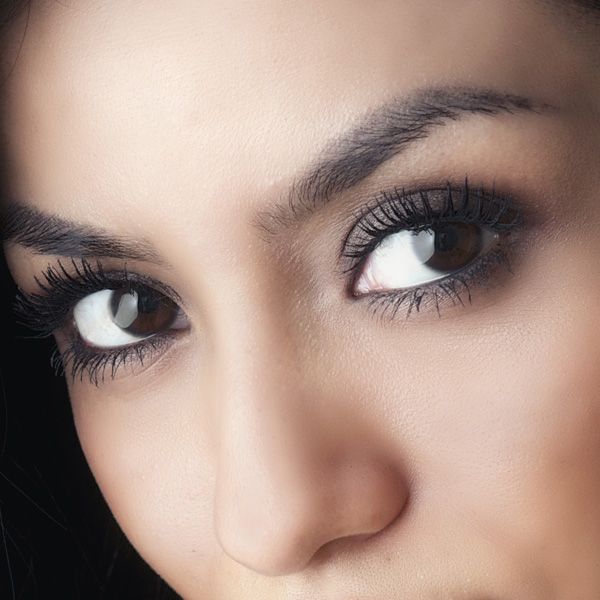 Close up of woman's eyes