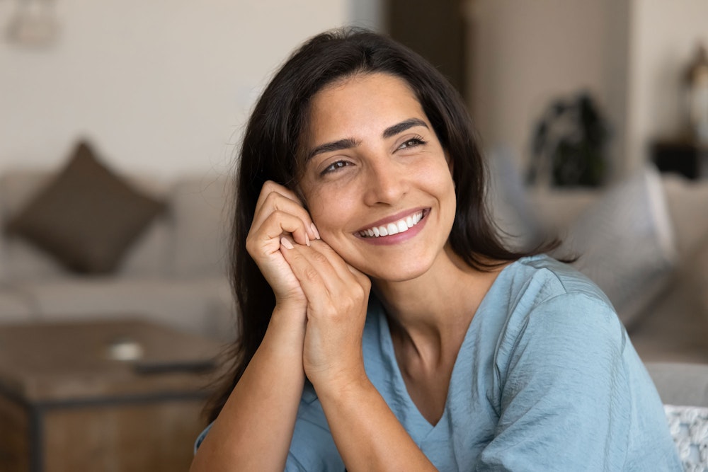 smiling woman