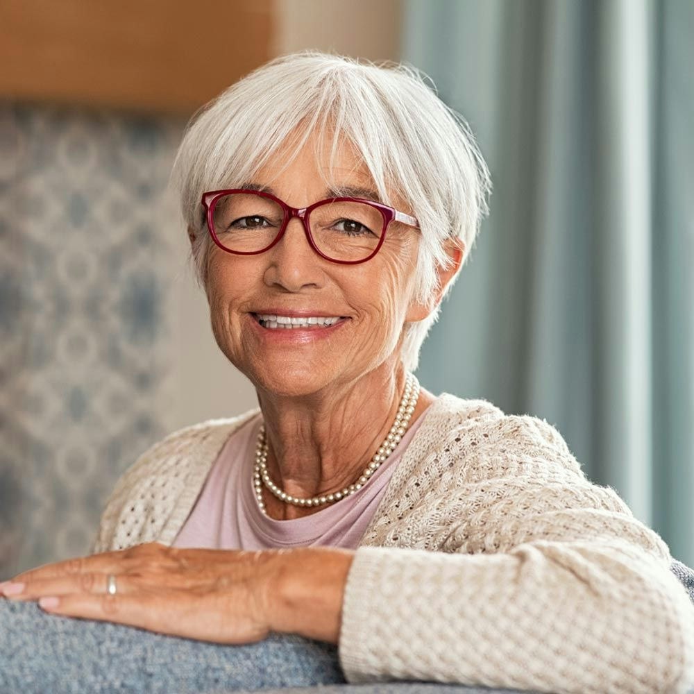 Smiling older woman