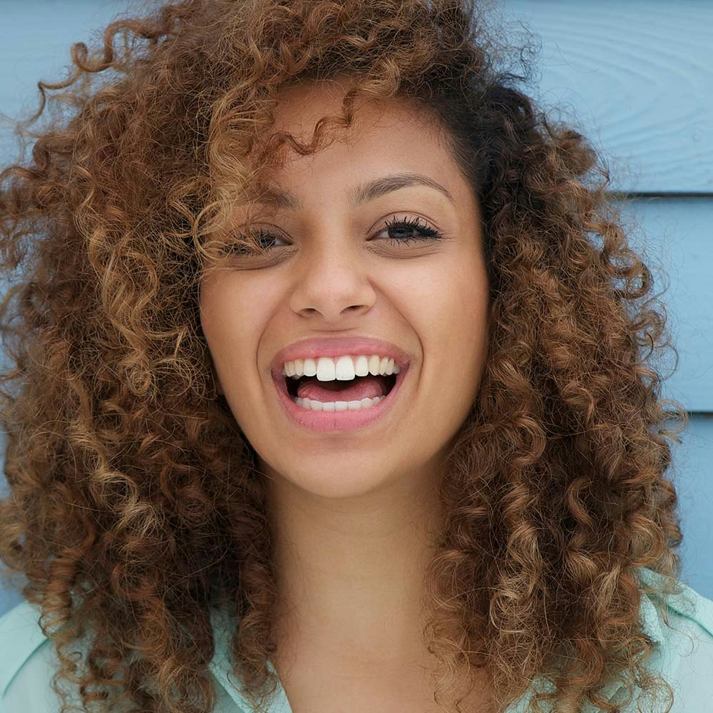 Woman smiling