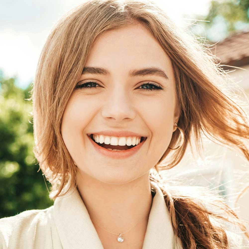Young woman smiling