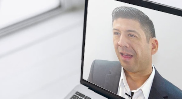 Dr. Valenzuela on virtual consultation