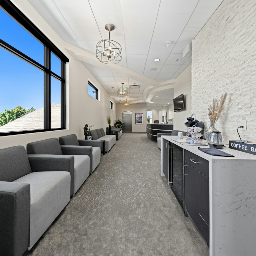 Waiting room at West Lake Dental