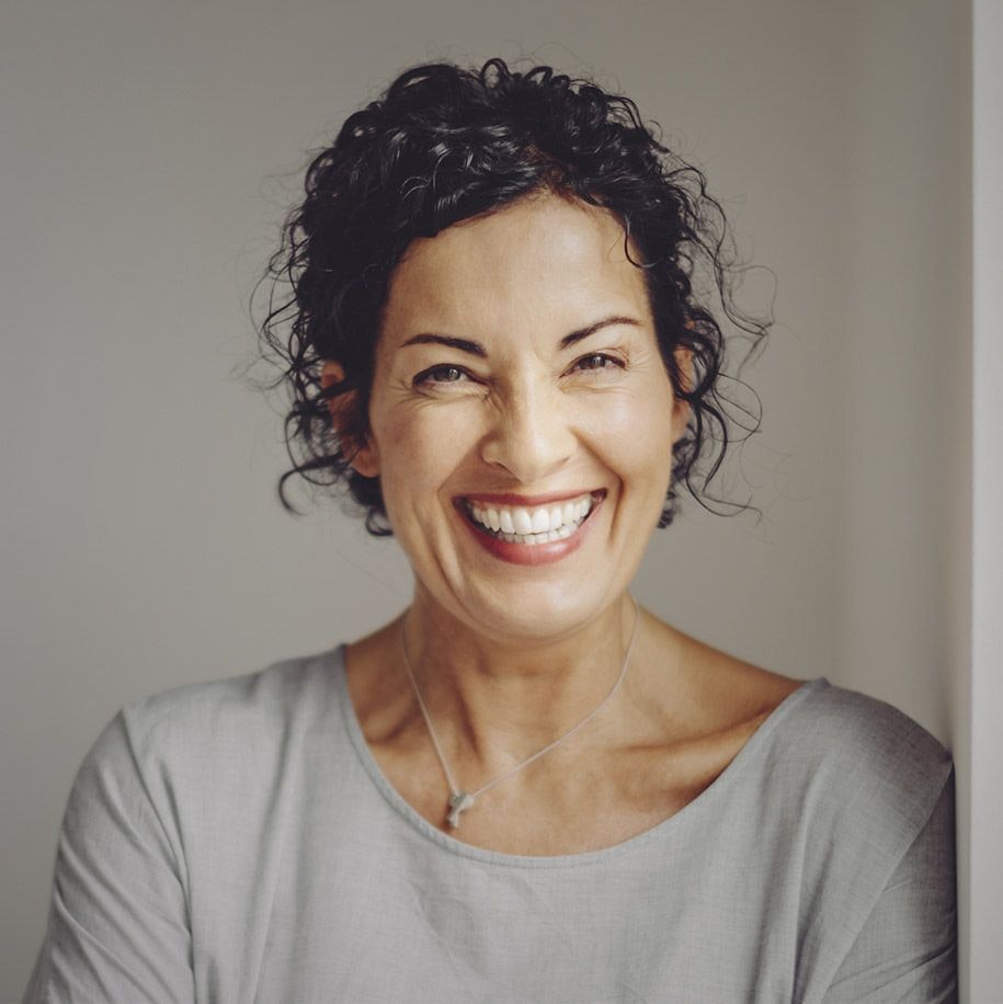 Woman smiling