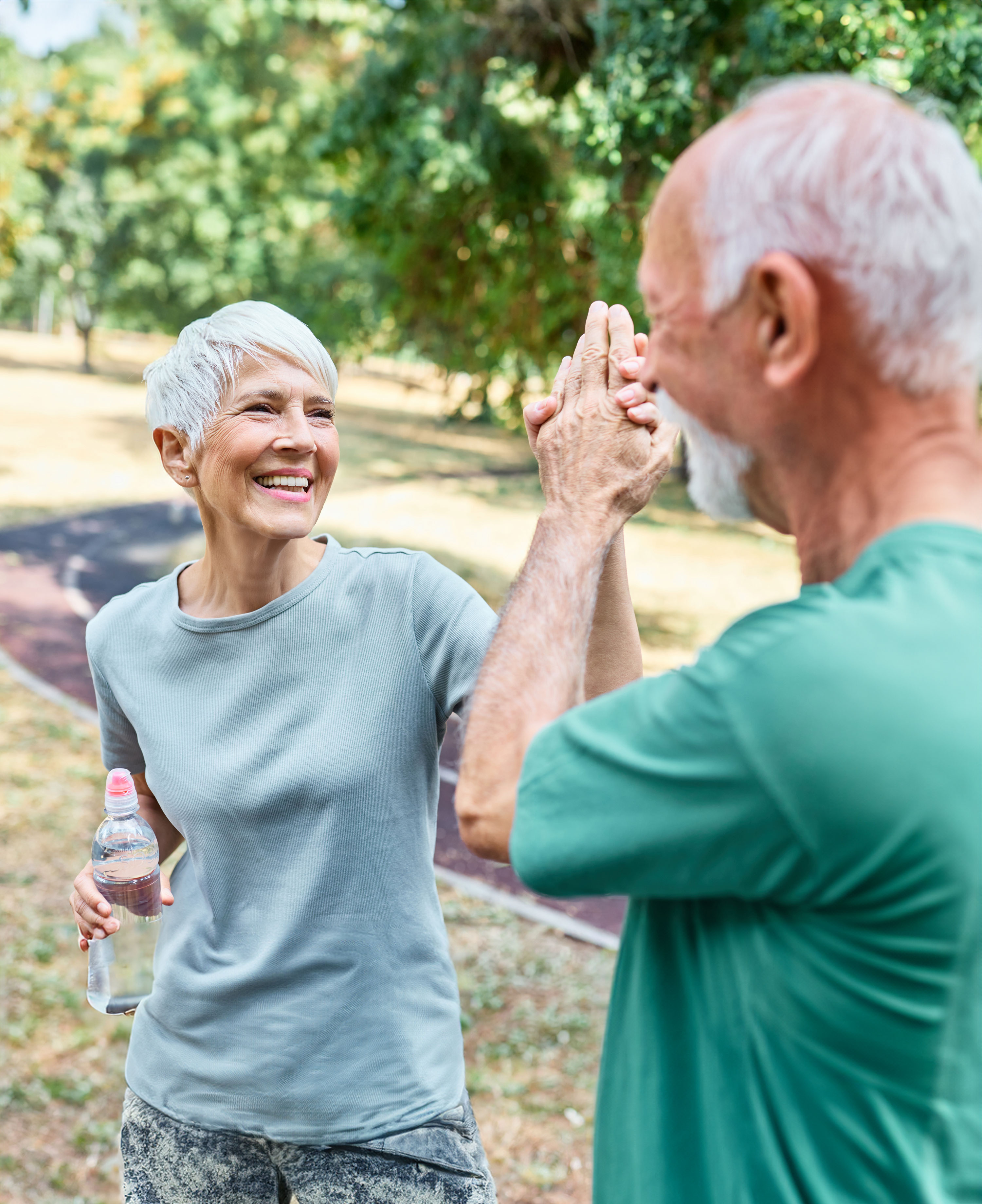 Senior woman smiling