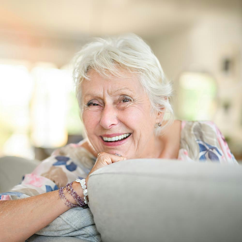Smiling mature woman