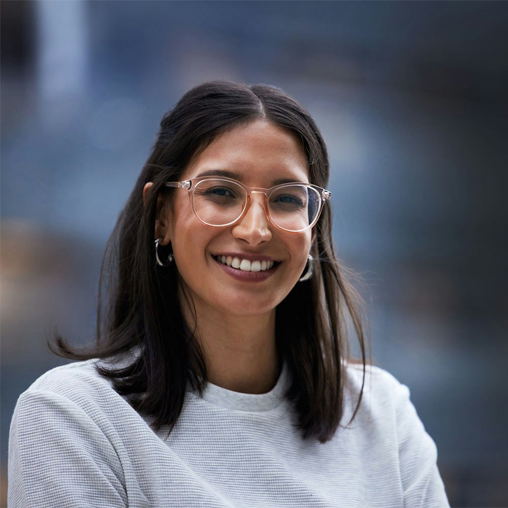 Eye doctor working on patient
