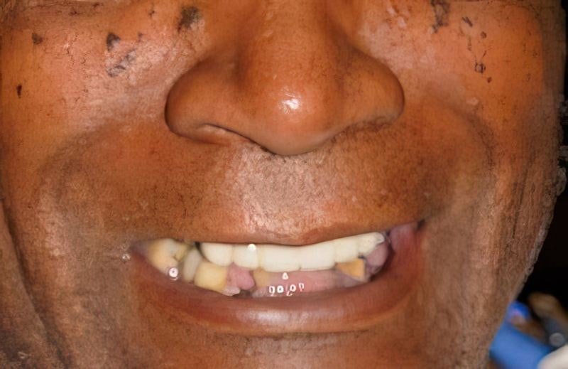 Dr. Steven L Ollason's patient before full mouth reconstruction
