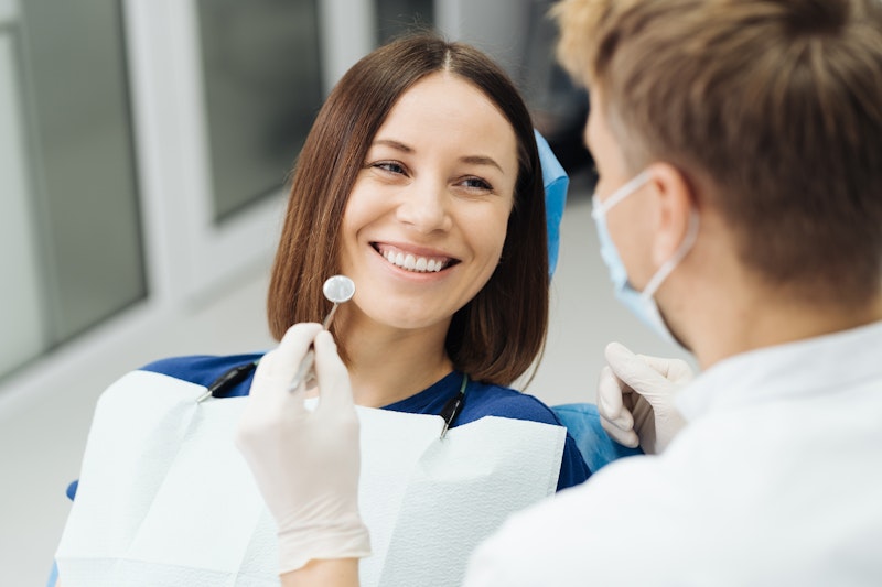 Woman-getting-dental-checkup