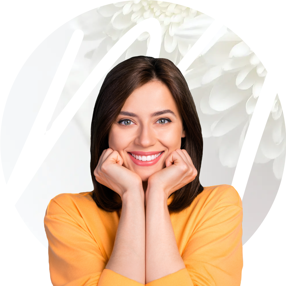 woman with whitened teeth