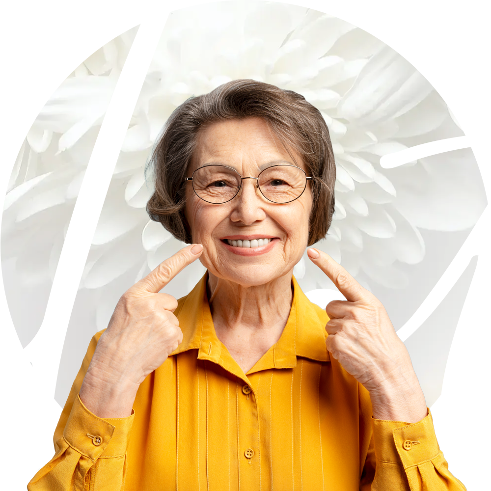 woman with picture-perfect smile