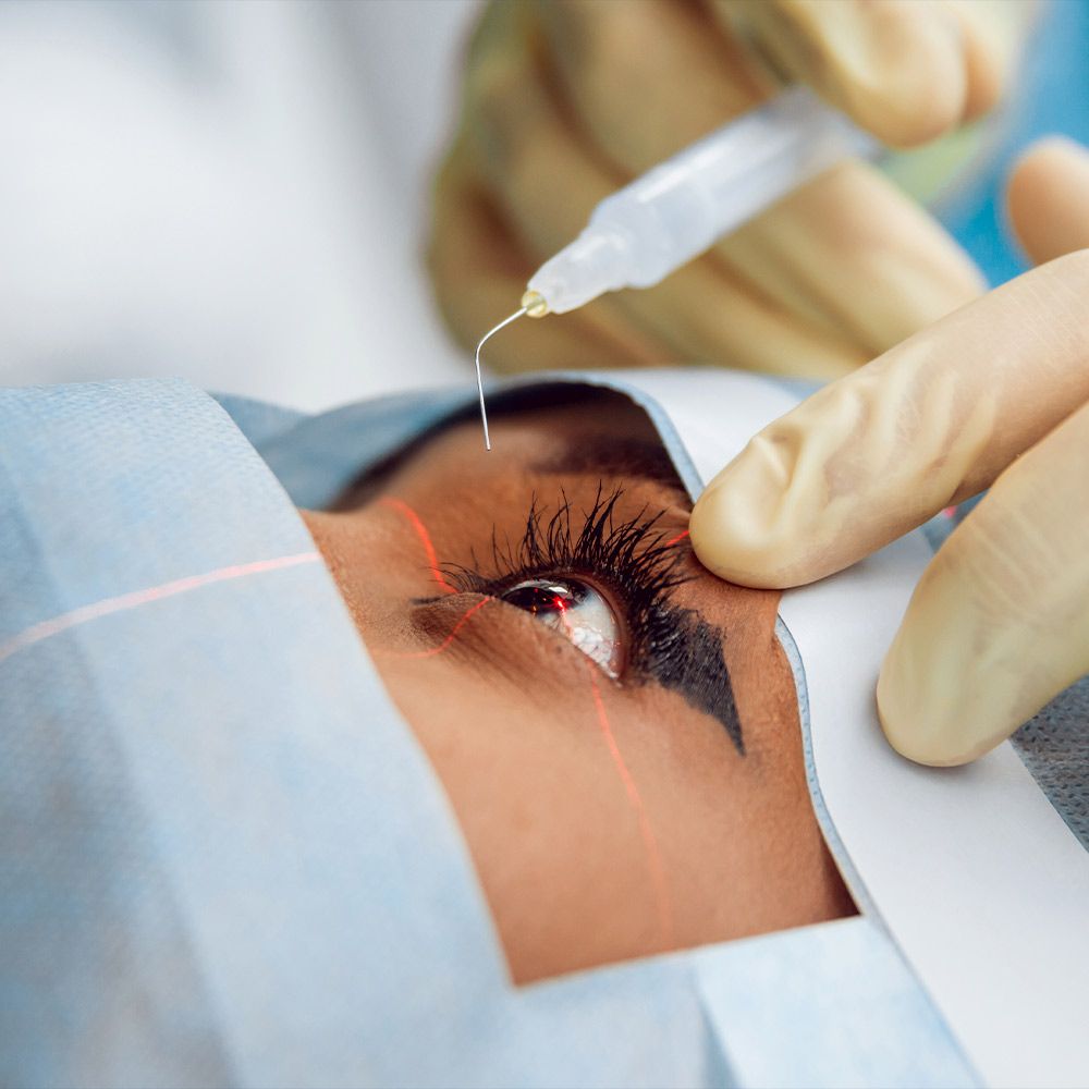 Cataract surgery patient