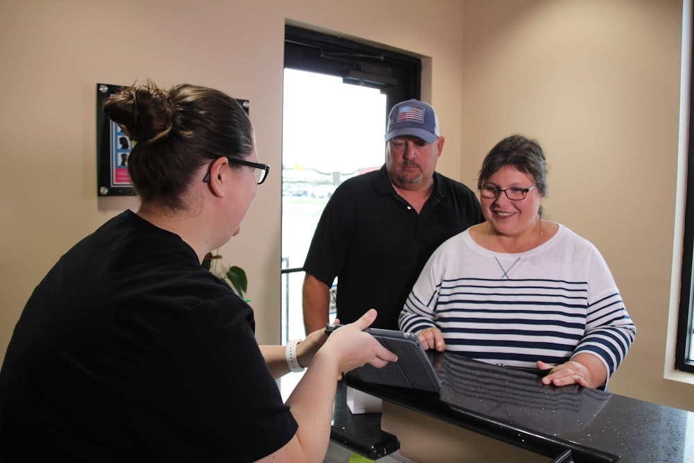 patients checking in