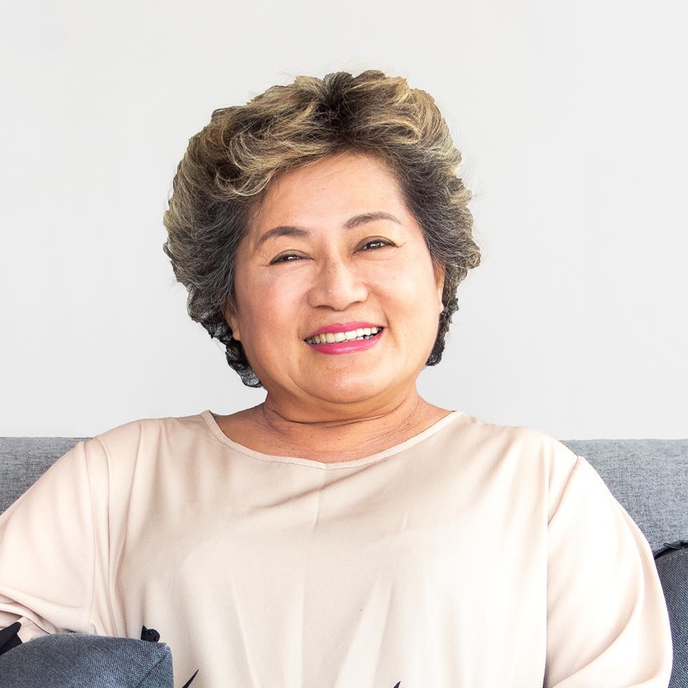 Older woman smiling