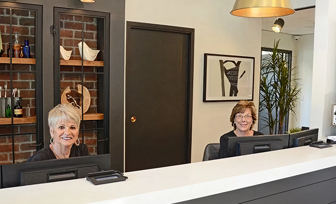 Our front desk receptionists