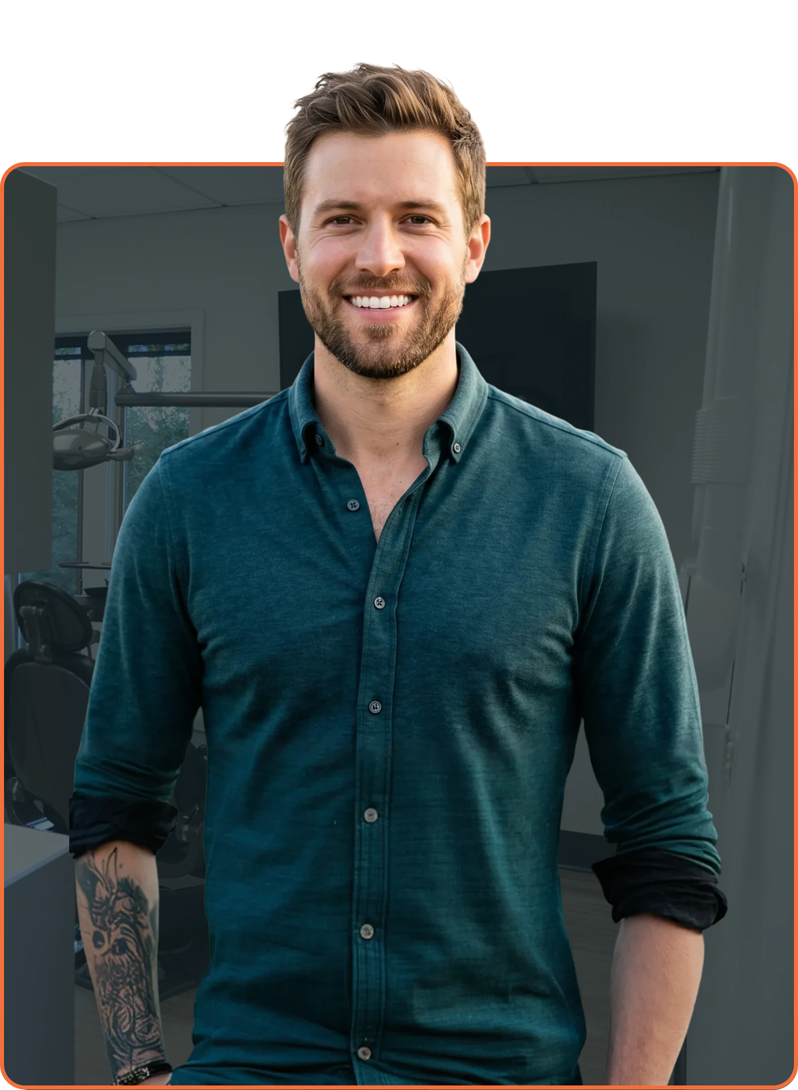 man with beautiful smile