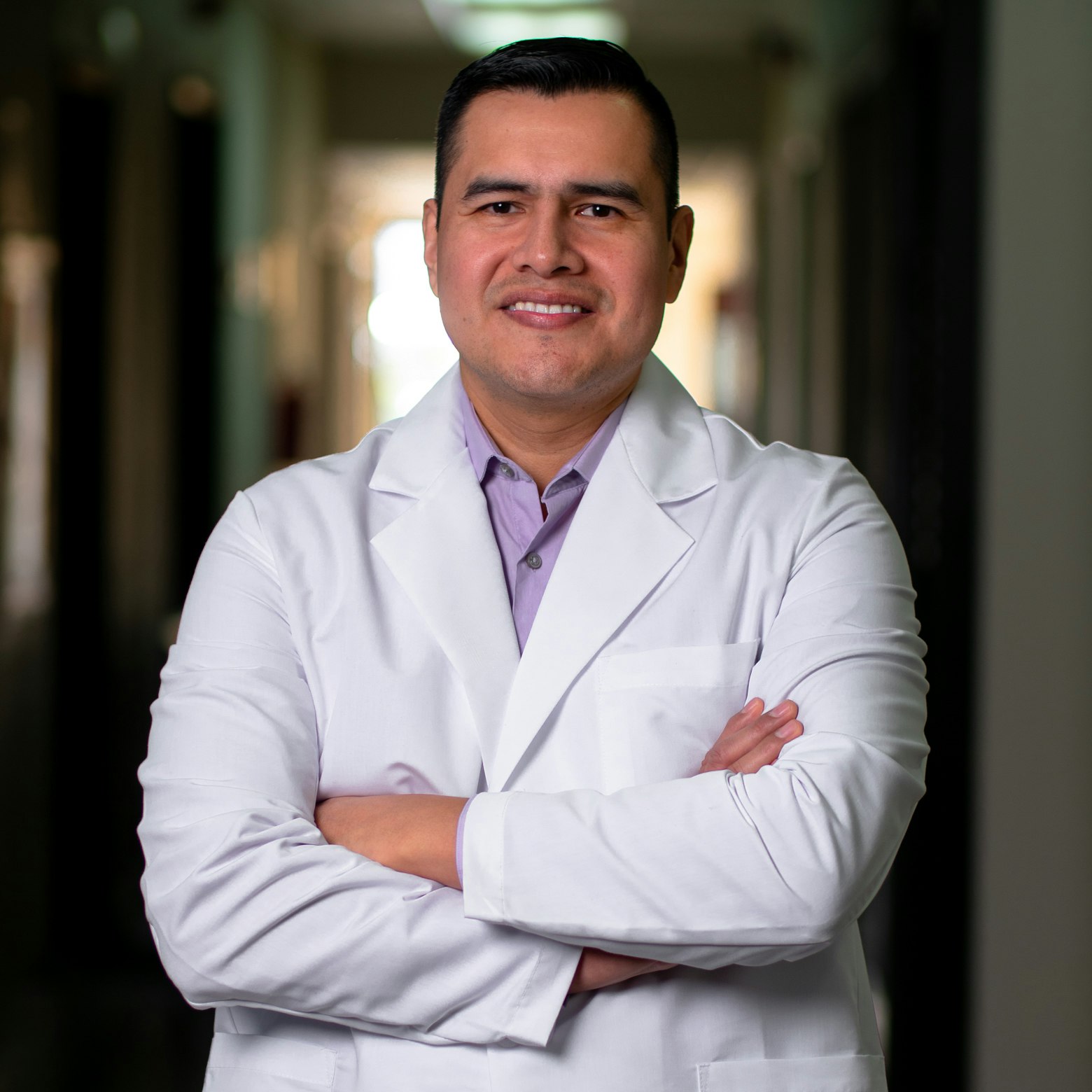 Dr. Perez Corona in Office Hallway