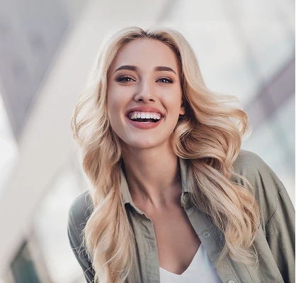 woman smiling