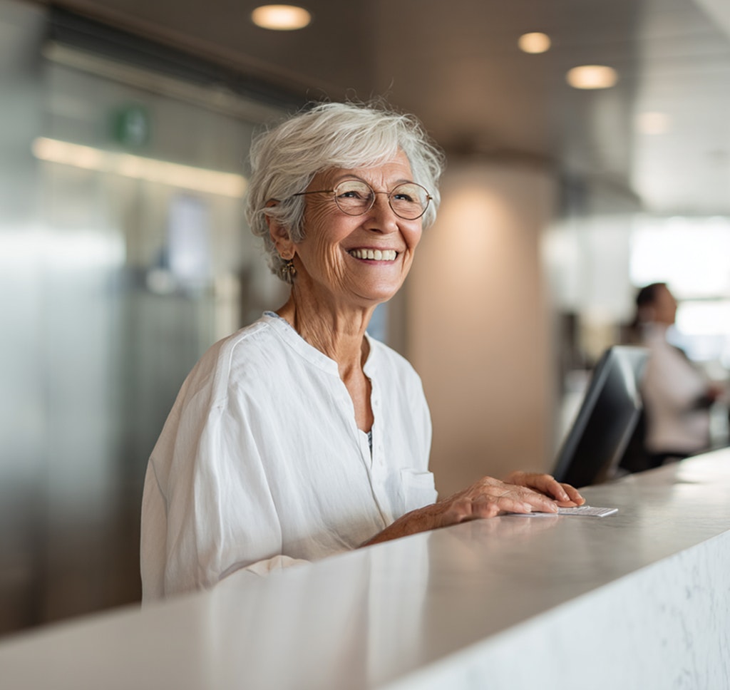 woman paying with credit card