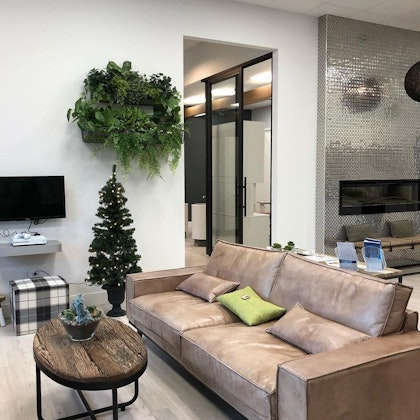 Office interior couch