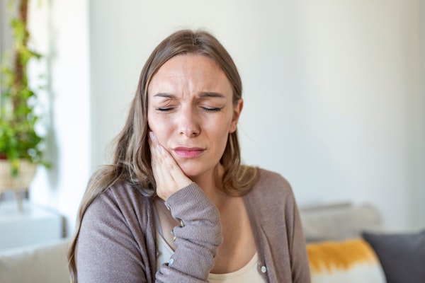 Woman in dental pain