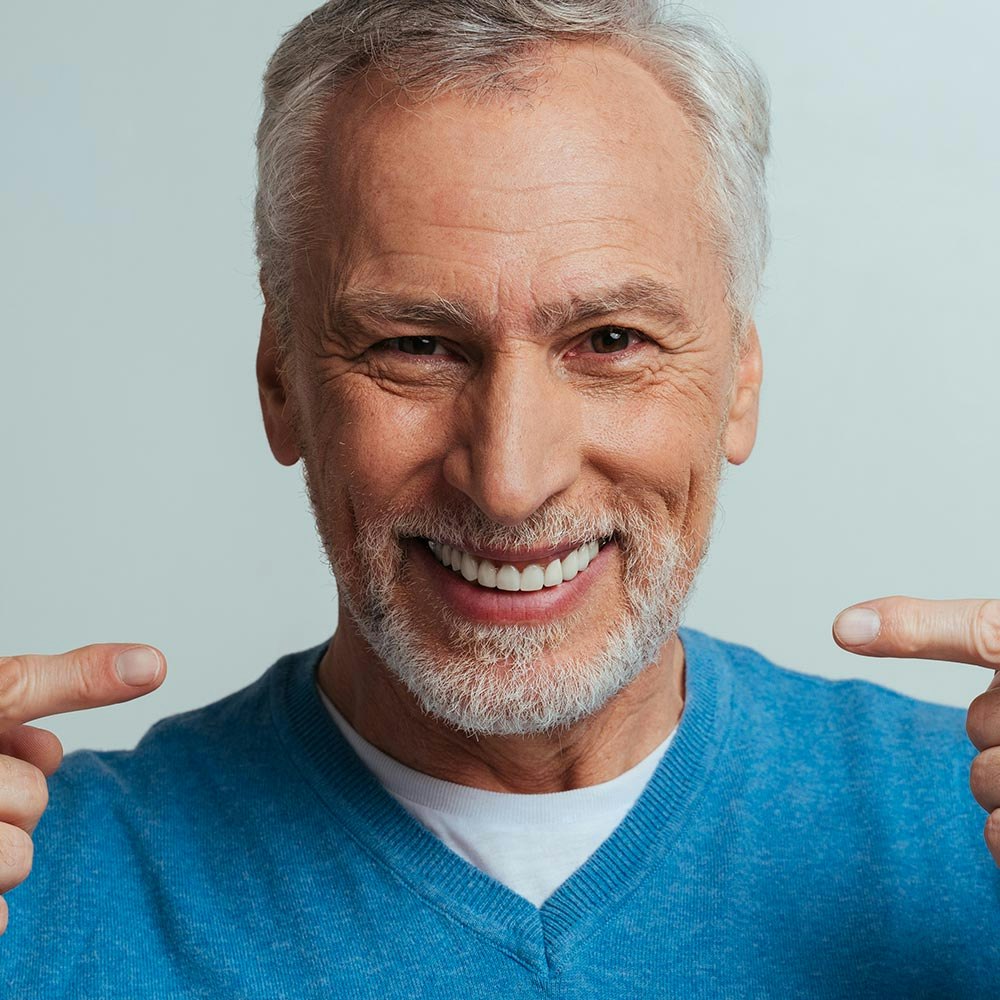 dental crown going over a tooth