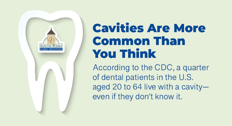 25% of people from 20-64 have a cavity right now