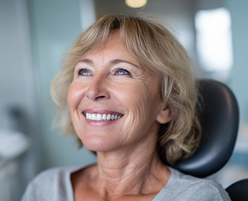 woman visiting dentist