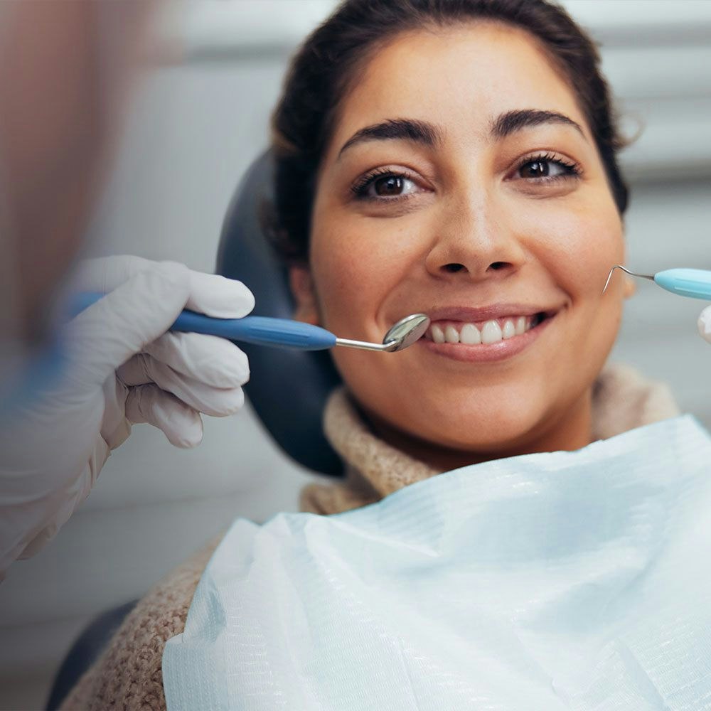 woman in dentist's chair