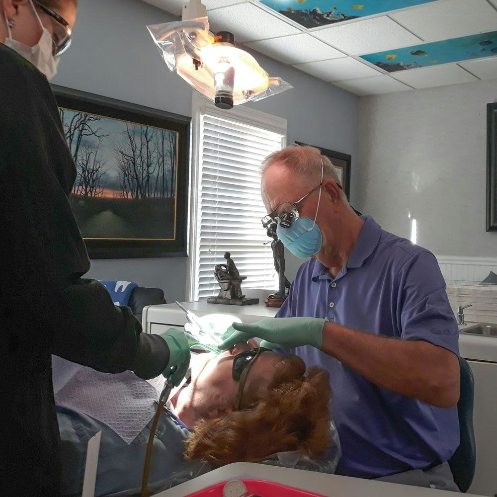 Dr. Greene and patient