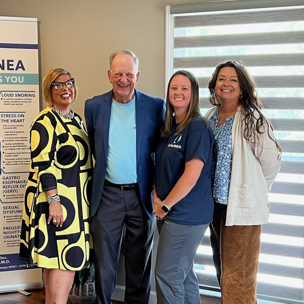 The team at a Sleep Apnea event