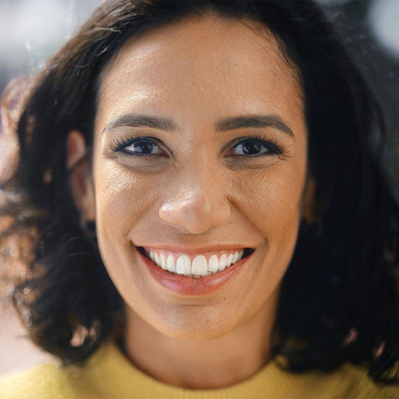 Woman smiling