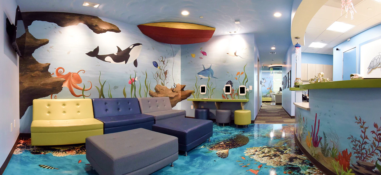 Lobby at Children's Dentistry of Redlands