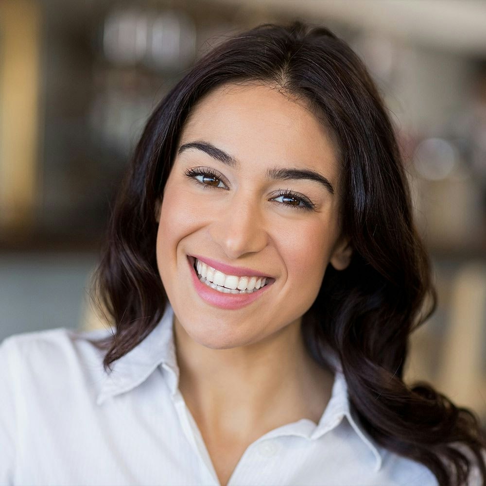 Woman with beautiful smile