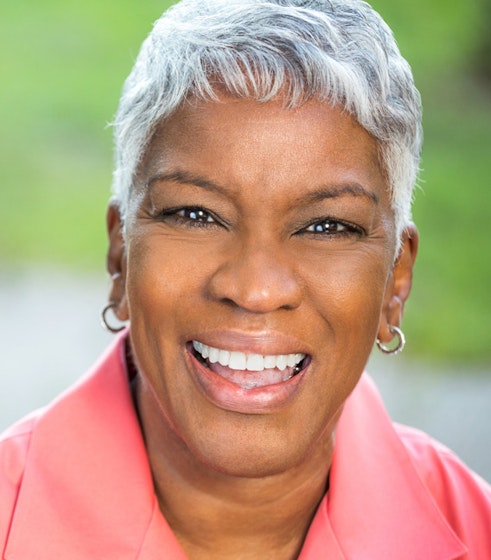 Senior woman smiling