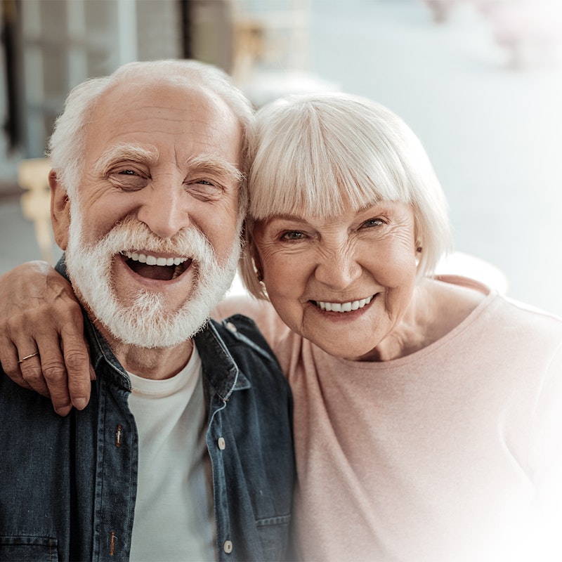 Smiling couple