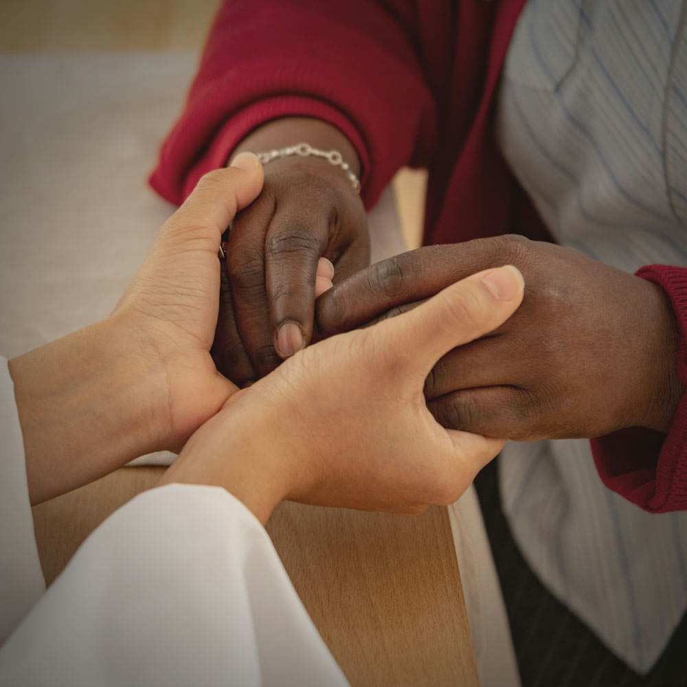 People holding hands