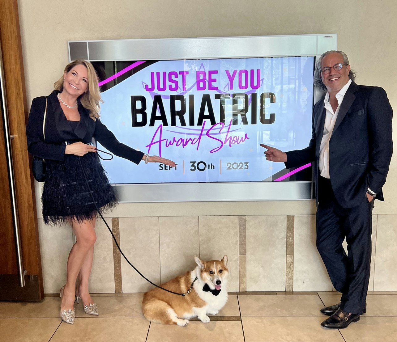 Dr Joe Cribbins and Heather Cribbins bariatric award show