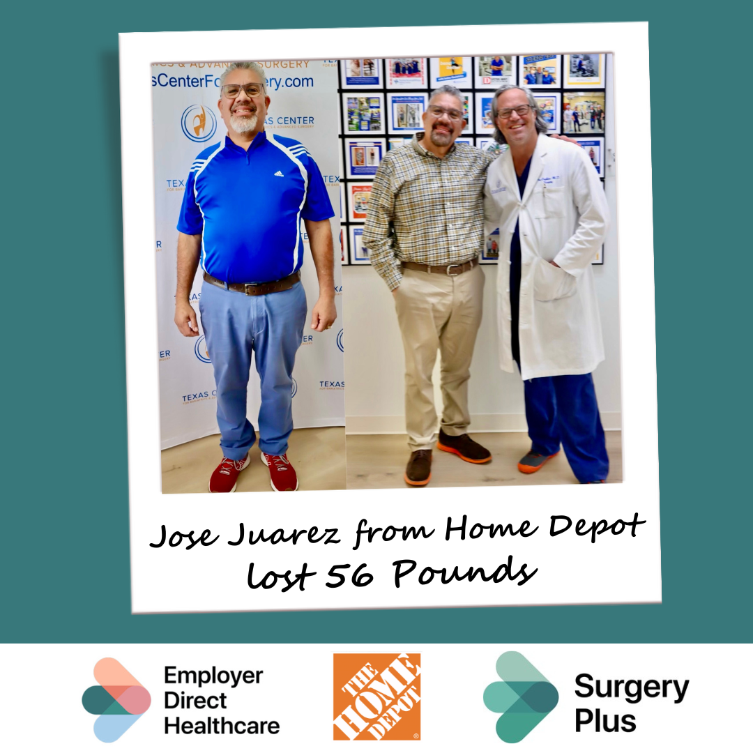 Surgery Plus bariatric surgery patient before and after