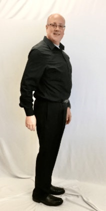 Dr. Cribbins's patient John after gastric sleeve surgery