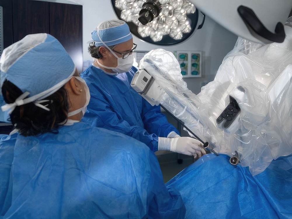 Dr. Cribbins performing surgery