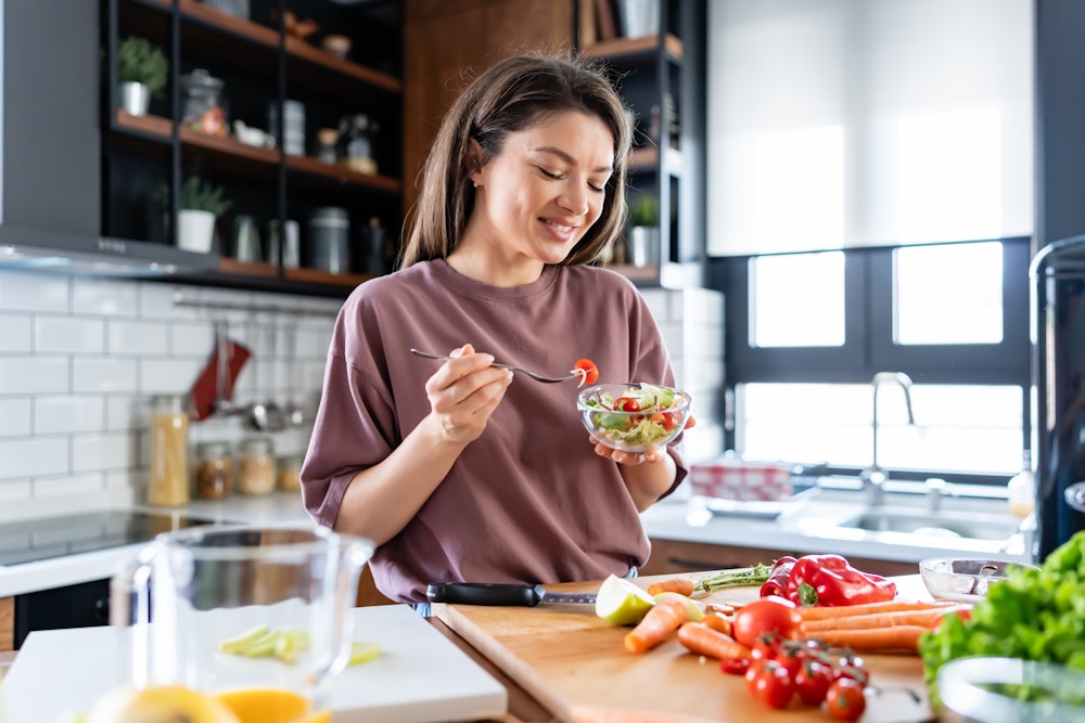 Woman cooking