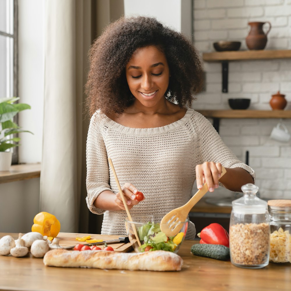 Woman cooking