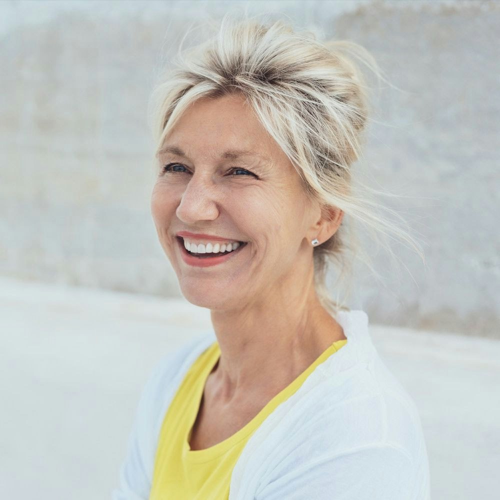 Woman smiling