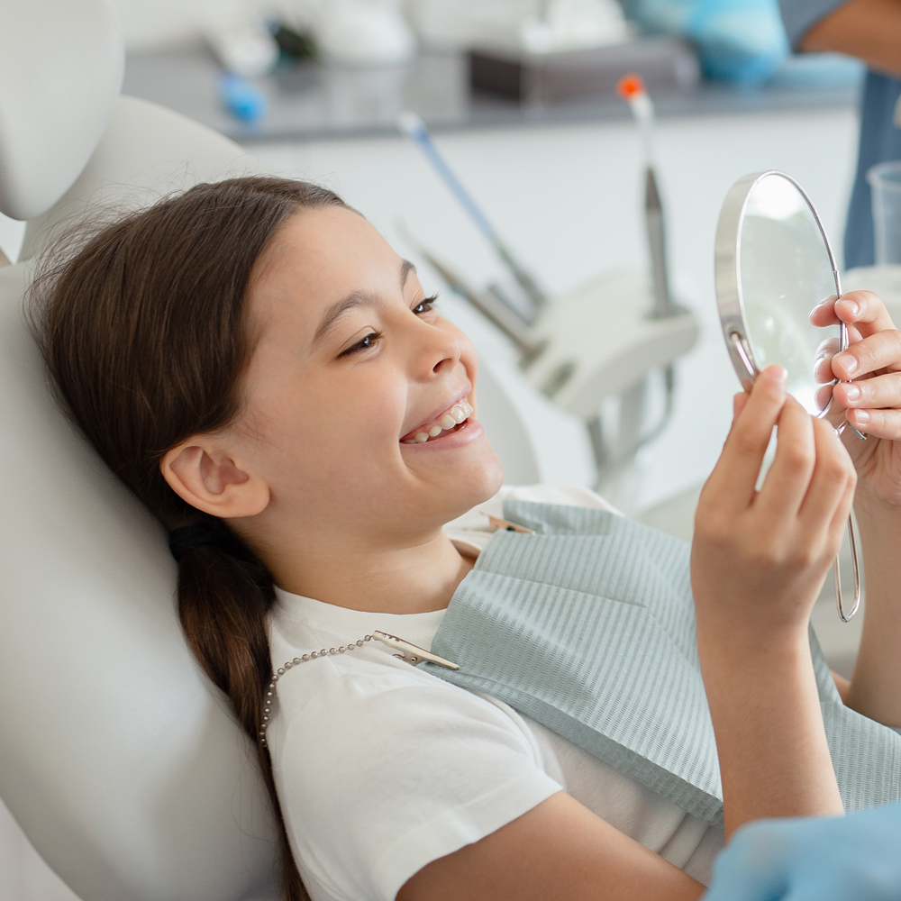 child at dentist