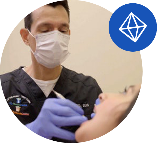 dental treatment in progress