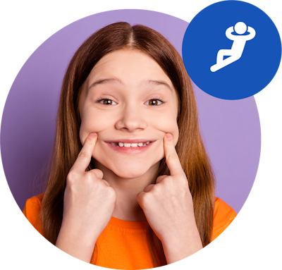 smiling young patient